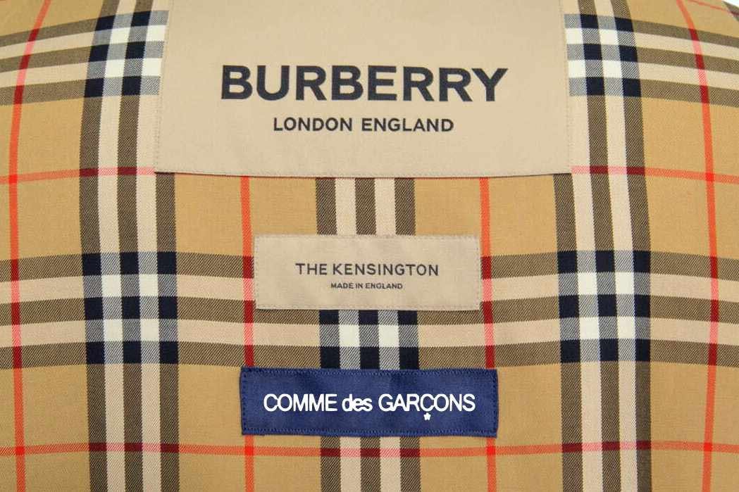 comme des garcons cdg burberry trench